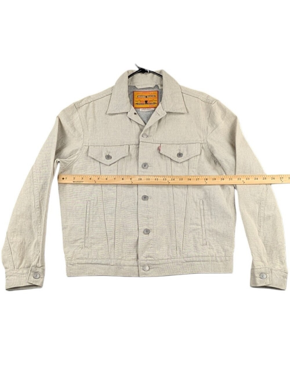 Levi's Premium Vintage Fit Trucker Jacket Leftovers Men's Medium EUC - Picture 6 of 10